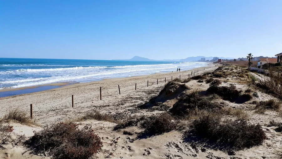 Plage de Marenys de Rafalcaid à Gandía