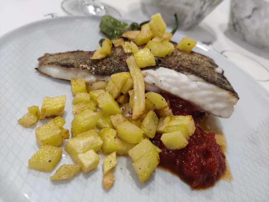 Gericht im Restaurant Vins i Més