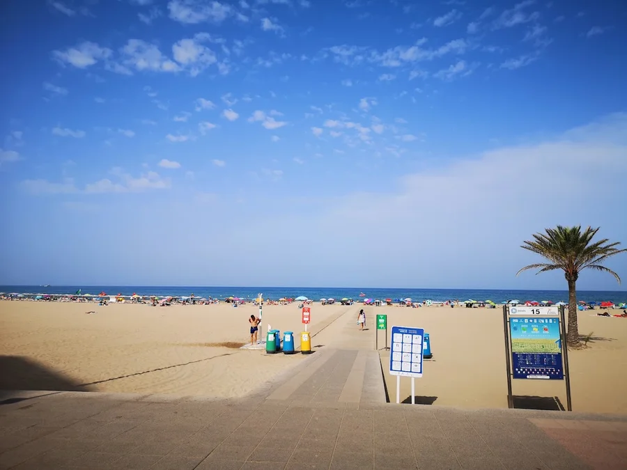Zugang zur Playa Norte in Gandía