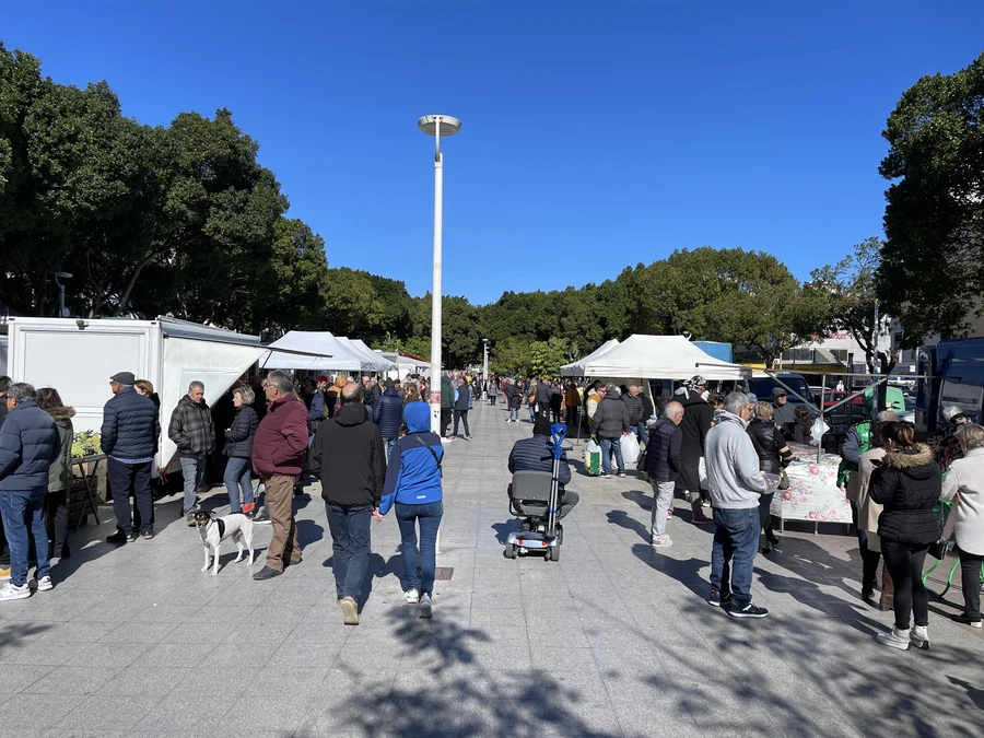 Marché du dimanche à la plage de Gandía
