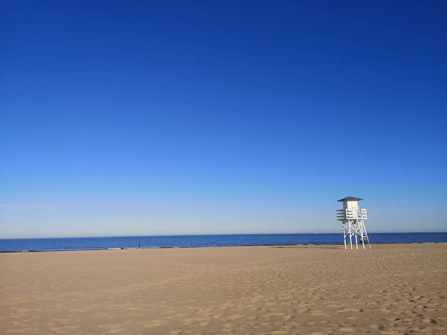 Ruhige Playa Norte in Gandía