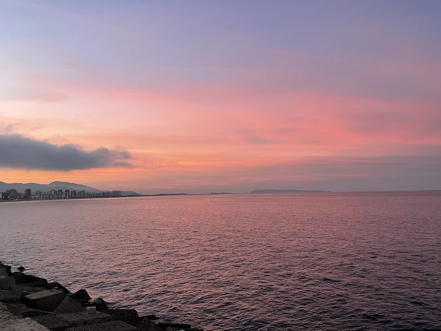 Coucher de soleil à Gandía